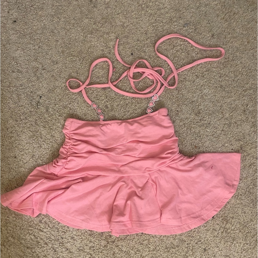 Pleated Mini Skirt